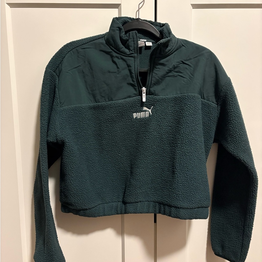 Puma Green Fleece Pullover